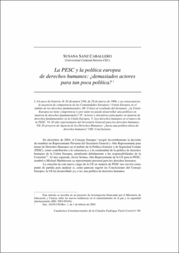 La PESC y la política europea de derechos humanos_demasiados actores para tan poca política.pdf.jpg